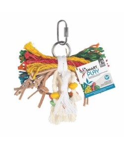 Adventure Bound Leather & Rope Kabob Parrot Toy